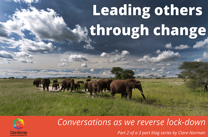 Conversations as we reverse lock down